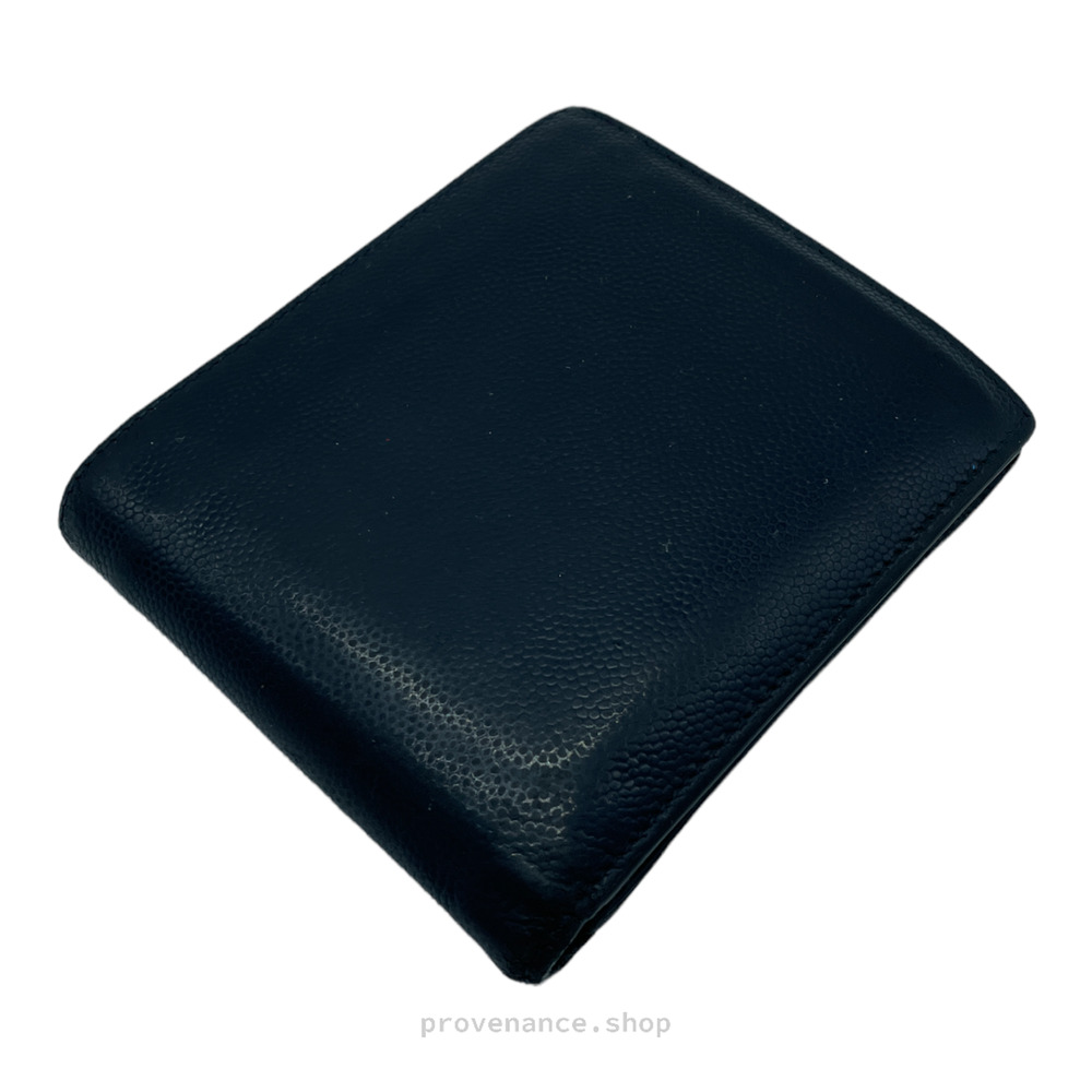 🔴 Saint Laurent Paris SLP Bifold Wallet - Navy - Picture 4 of 9